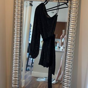 Retrofete one shoulder sparkly dress